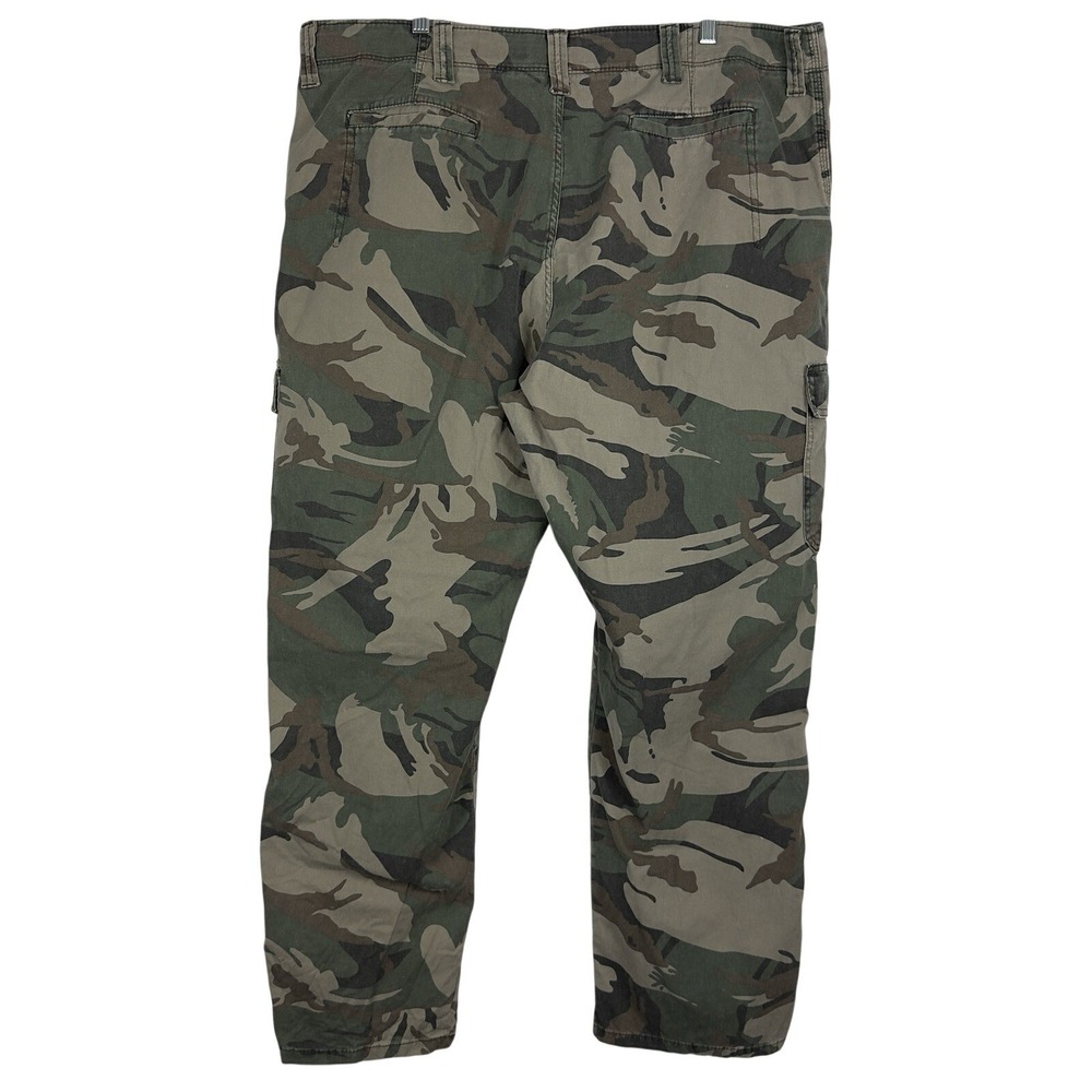Wrangler Pants Mens 42x30 Camo Cargo Straight Stretch Utility Carpenter Dutch